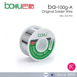 Bobina de Estaño para Soldaduras Baku BK-100G 0.6mm (100g)