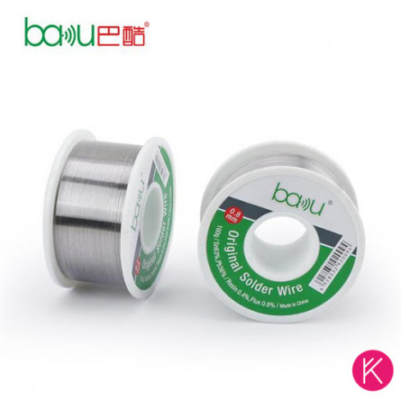 Bobina de Estaño para Soldaduras Baku BK-100G 0.8mm (100g)