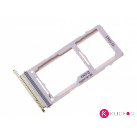 Bandeja Dual SIM/SD Samsung S10, S10e, S10 Plus Dorado