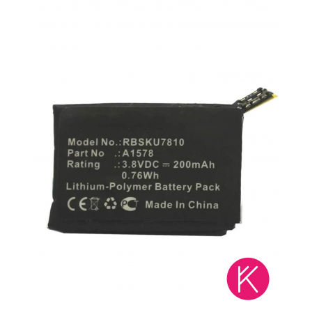 Bateria Apple Watch Series1 38mm A1578 - Klicfon