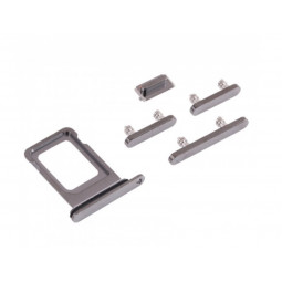 Set Botones Laterales y Bandeja SIM iPhone 14 Pro A2890 A2650, iPhone 14 Pro Max A2894 A2651 (OEM) (Single) - Klicfon