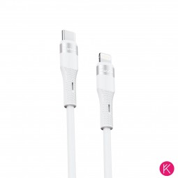 Cable con Conector Tipo-C a Lightning (2 metros) (20W) para iPhone, iPad - Klicfon