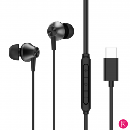 Auriculares In-Ear Tipo-C, con Control de Volumen y Micrófono - Klicfon