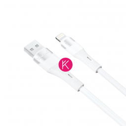 Cable Lightning a USB A - 1m Blanco - Carga Rápida 15W - Klicfon