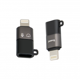 Adaptador con Conector Lightning a Tipo-C para Conexión de Audio y Carga - Klicfon