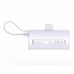 Powerbank Portátil con Conectores Lightning y Tipo-C 5.000 mAh - Klicfon