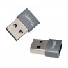 Adaptador de conector USB-A macho a Tipo-C (Type-C, Tipo-C) hembra para audio y carga - Klicfon