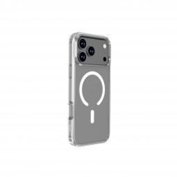Funda transparente con carga inalámbrica magnética Magsafe iPhone 17 Pro Max A3526, A3257, A3525, A3527 (TPU + PC) - Klicfon