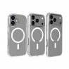 Funda transparente con carga inalámbrica magnética Magsafe iPhone 17 Pro Max A3526, A3257, A3525, A3527 (TPU + PC) - Klicfon
