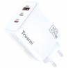 Cabezal de carga Rápida GaN 3 Puertos: Tipo-C + Lightning + USB-A (65W) - Klicfon