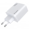 Cabezal de carga Rápida GaN 3 Puertos: Tipo-C + Lightning + USB-A (65W) - Klicfon