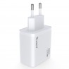 Cabezal de carga Rápida GaN 3 Puertos: Tipo-C + Lightning + USB-A (65W) - Klicfon