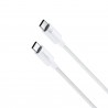 Cable con Conector Tipo-C a Tipo-C (2 metros) de Tela (60W) - Klicfon