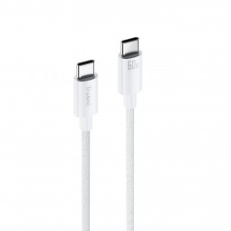 Cable con Conector Tipo-C a Tipo-C (2 metros) de Tela (60W) - Klicfon