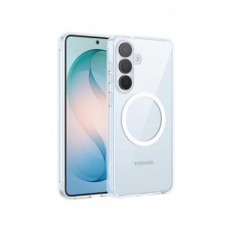 Funda transparente con carga inalámbrica magnética Magsafe Samsung S26 Plus S947B (TPU + PC) - Klicfon