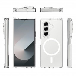 Funda transparente con carga inalámbrica magnética Magsafe Samsung Z Fold  7 F966B (TPU + PC) - Klicfon