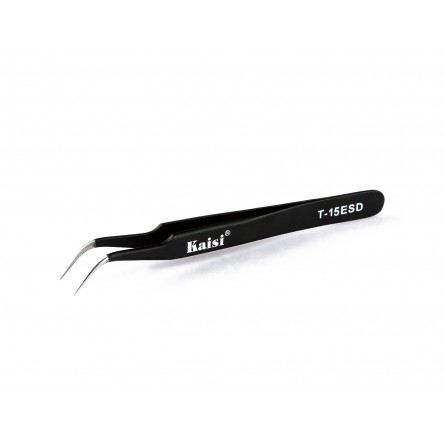 Pinza Curva Antiestática ESD T-15 - Klicfon