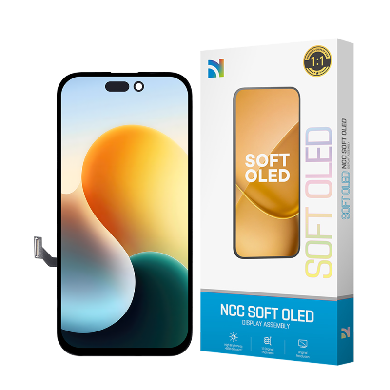 Pantalla iPhone 14 A2882, A2649 (NCC Soft Oled) (IC Removible) - Klicfon