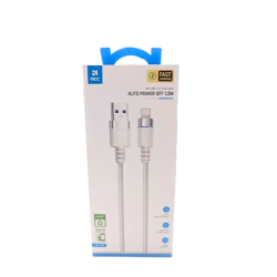 Cable Lightning a USB A - 1m Blanco - Carga Rápida 15W - Klicfon