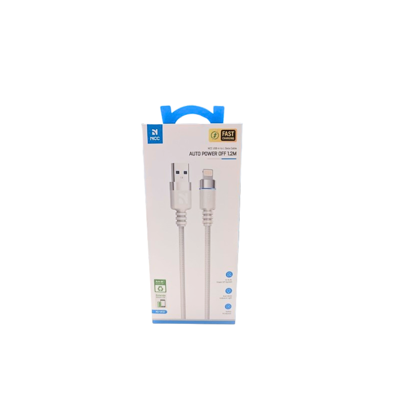 Cable Lightning a USB A - 1m Blanco - Carga Rápida 15W - Klicfon
